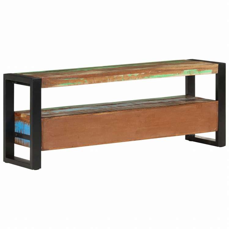 vidaXL テレビキャビネット 120x30x45 cm 再生無垢材家具 AVラック・テレビ台(代引不可)