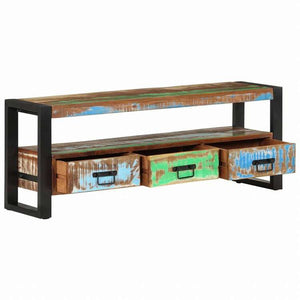 vidaXL テレビキャビネット 120x30x45 cm 再生無垢材家具 AVラック・テレビ台(代引不可)