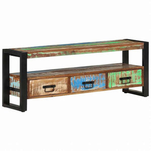 vidaXL テレビキャビネット 120x30x45 cm 再生無垢材家具 AVラック・テレビ台(代引不可)