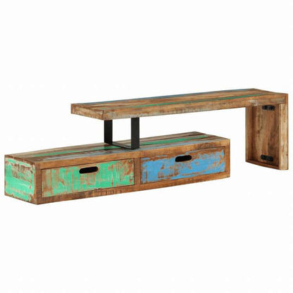 vidaXL テレビスタンド 無垢の再生木材家具 AVラック・テレビ台(代引不可)