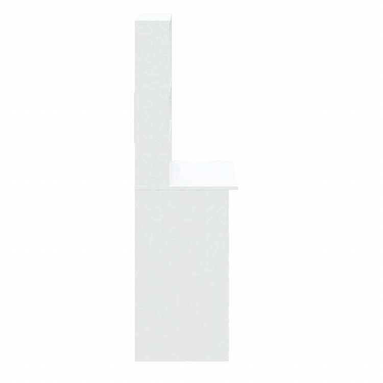 vidaXL 棚付きデスク ホワイト 102x45x148cm エンジニアリングウッド家具 オフィス家具 デスク(代引不可)
