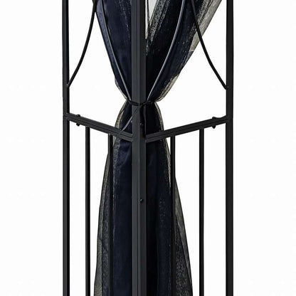 vidaXL ガゼボ サイドウォール付き アントラシート 400x300x270 cm スチール製ホーム&ガーデン 芝&ガーデン アウトドアリビング アウトドアストラクチャー キャノピー・ガゼボ(代引不可)