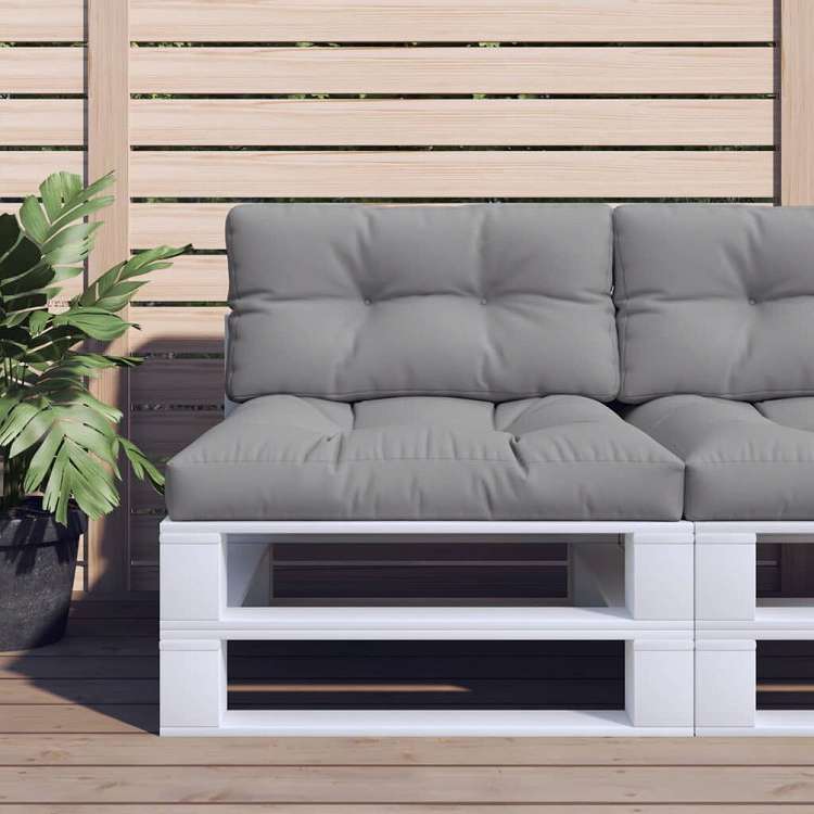 vidaXL パレットクッション グレー 70x40x12 cm ファブリックホーム&ガーデン デコレーション チェア・ソファクッション(代引不可)