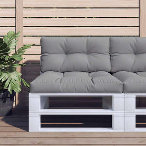 vidaXL パレットクッション グレー 70x40x12 cm ファブリックホーム&ガーデン デコレーション チェア・ソファクッション(代引不可)