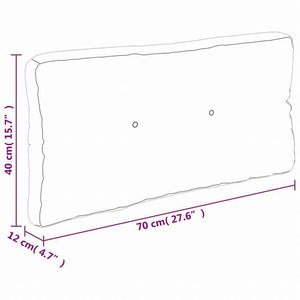 vidaXL パレットクッション グレー 70x40x12 cm ファブリックホーム&ガーデン デコレーション チェア・ソファクッション(代引不可)