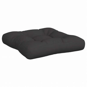 vidaXL パレットクッション 2点 ブラック ファブリックホーム&ガーデン デコレーション チェア・ソファクッション(代引不可)