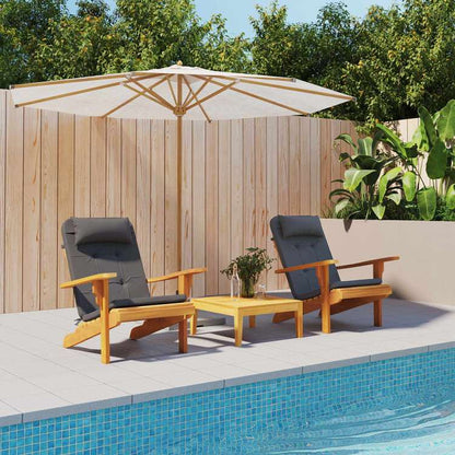 vidaXL アディロンダックチェアクッション 2点 アントラシート オックスフォード ファブリックホーム&ガーデン デコレーション チェア・ソファクッション(代引不可)