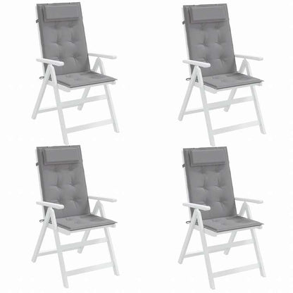 vidaXL アディロンダックチェアクッション 4点 グレー オックスフォードファブリックホーム&ガーデン デコレーション チェア・ソファクッション(代引不可)