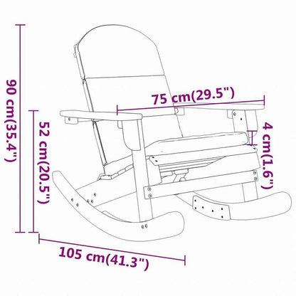 vidaXL アディロンダックガーデンチェア クッション付き アカシア無垢材家具 アウトドア家具 屋外椅子 アウトドアベンチチェア(代引不可)