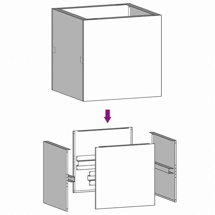 vidaXL プランター 40x41x40 cm コルテン鋼ホーム&ガーデン 芝&ガーデン ガーデニング 鉢植え・プランター(代引不可)