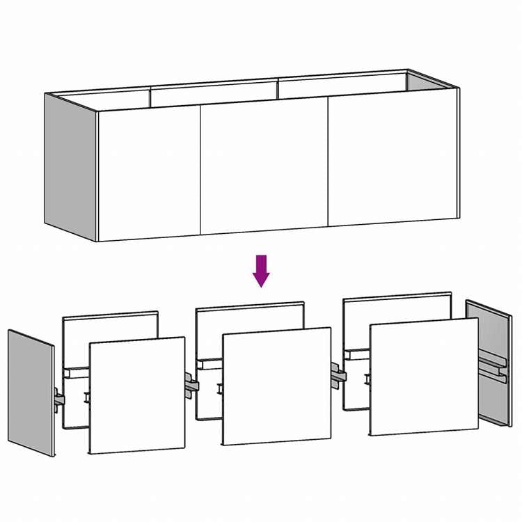 vidaXL ガーデンレイズドベッド 120x40x40 cm コルテン鋼ホーム&ガーデン 芝&ガーデン ガーデニング 鉢植え・プランター(代引不可)