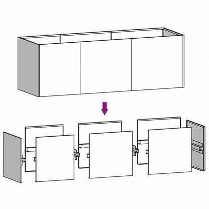 vidaXL ガーデンレイズドベッド 120x40x40 cm コルテン鋼ホーム&ガーデン 芝&ガーデン ガーデニング 鉢植え・プランター(代引不可)