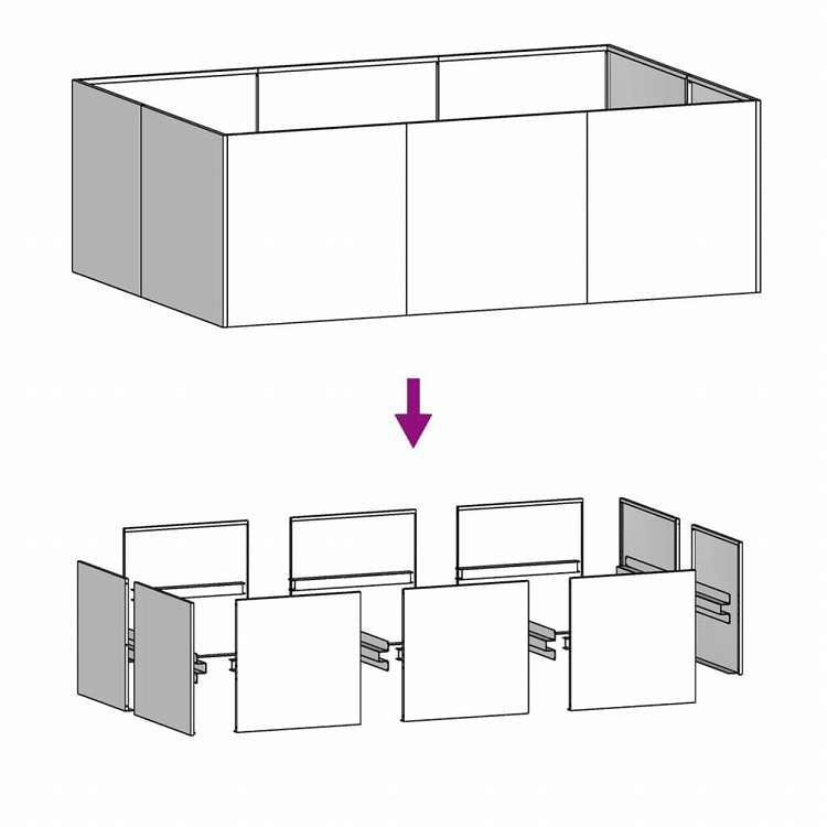 vidaXL ガーデンレイズドベッド 120x80x40 cm コルテン鋼ホーム&ガーデン 芝&ガーデン ガーデニング 鉢植え・プランター(代引不可)