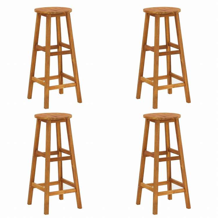 vidaXL ガーデンバーセット 5点セット アカシア無垢材家具 アウトドア家具 屋外家具セット(代引不可)