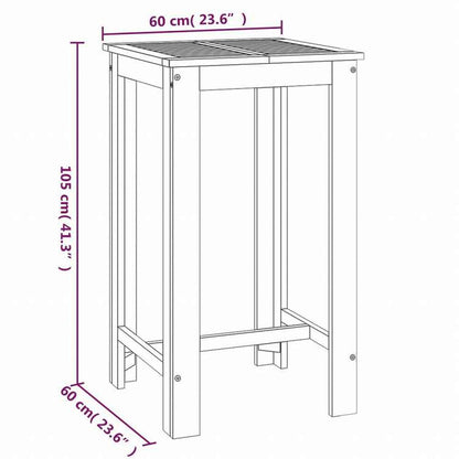 vidaXL ガーデンバーセット 5点セット アカシア無垢材家具 アウトドア家具 屋外家具セット(代引不可)
