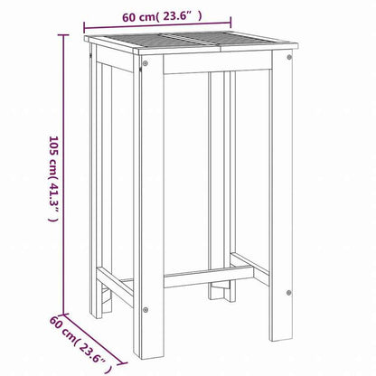 vidaXL ガーデンバーセット 5点セット アカシア無垢材家具 アウトドア家具 屋外家具セット(代引不可)