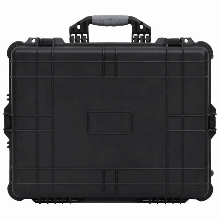 vidaXL ホイール付きフライトケース ブラック 63x50x23 cm PPスーツケース&かばん スーツケース(代引不可)