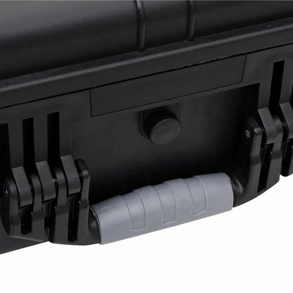 vidaXL ホイール付きフライトケース ブラック 63x50x23 cm PPスーツケース&かばん スーツケース(代引不可)