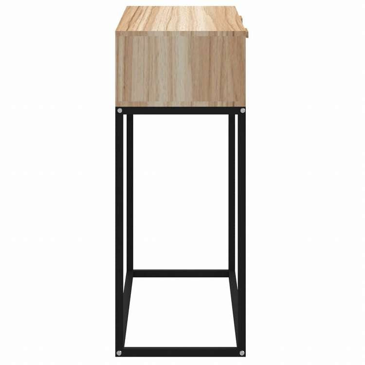 vidaXL コンソールテーブル 80x30x75 cm エンジニアリングウッド&鉄家具 テーブル アクセントテーブル エンドテーブル(代引不可)
