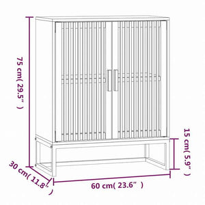 vidaXL サイドボード 60x30x75cm エンジニアリングウッド家具 キャビネット&収納 収納キャビネット・ロッカー(代引不可)