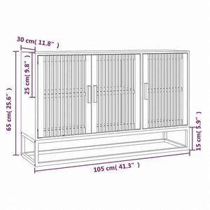 vidaXL サイドボード 105x30x65cm エンジニアリングウッド家具 キャビネット&収納 サイドボード(代引不可)