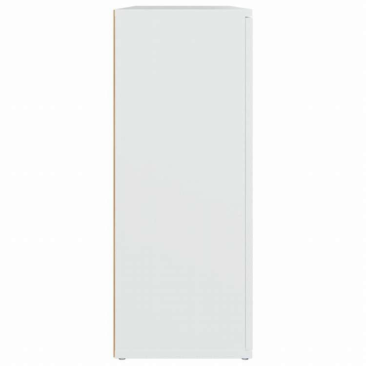 vidaXL サイドボード ホワイト 91x29.5x75cm エンジニアリングウッド家具 キャビネット&収納 サイドボード(代引不可)