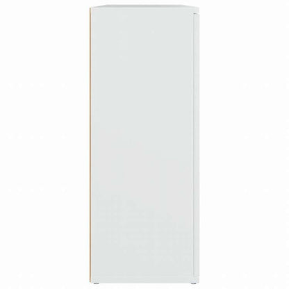 vidaXL サイドボード ホワイト 91x29.5x75cm エンジニアリングウッド家具 キャビネット&収納 サイドボード(代引不可)