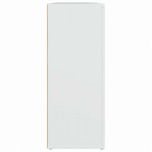 vidaXL サイドボード ホワイト 91x29.5x75cm エンジニアリングウッド家具 キャビネット&収納 サイドボード(代引不可)