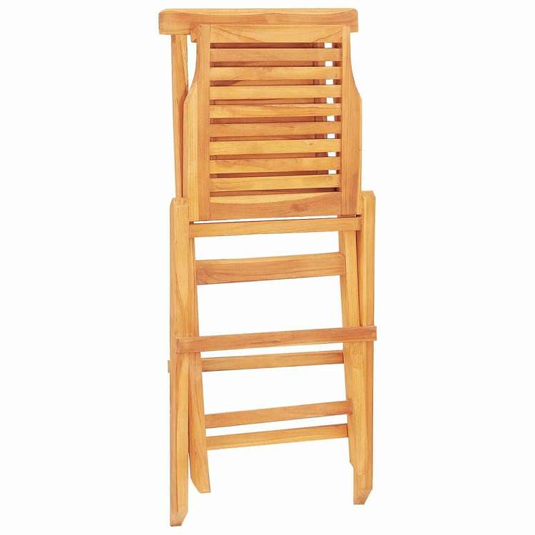vidaXL 折りたたみガーデンチェア 2点 47x63x90 cm チーク無垢材家具 アウトドア家具 屋外椅子 アウトドアベンチチェア(代引不可)