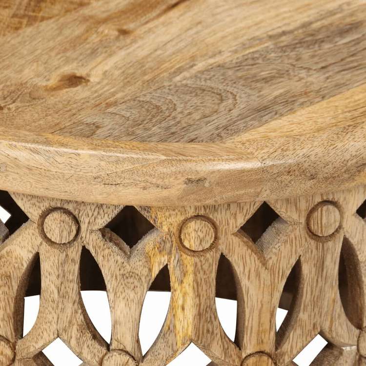 vidaXL コーヒーテーブル2点セット マンゴー無垢材家具 テーブル アクセントテーブル コーヒーテーブル(代引不可)