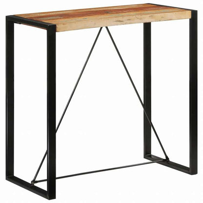 vidaXL バーテーブル 110x55x110 cm 無垢の再生材家具 テーブル キッチン・ダイニングルームテーブル(代引不可)