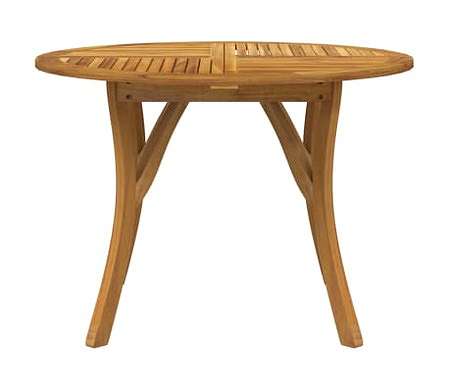 vidaXL ガーデンテーブル 直径110cm アカシア無垢材家具 アウトドア家具 アウトドアテーブル(代引不可)