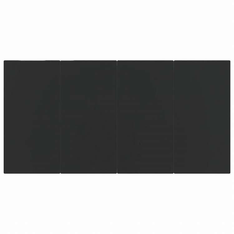 vidaXL ガーデンダイニング5点セット ブラック家具 アウトドア家具 屋外家具セット(代引不可)