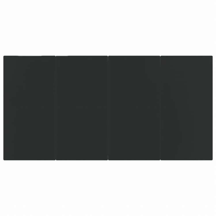 vidaXL ガーデンダイニング7点セット ブラック家具 アウトドア家具 屋外家具セット(代引不可)