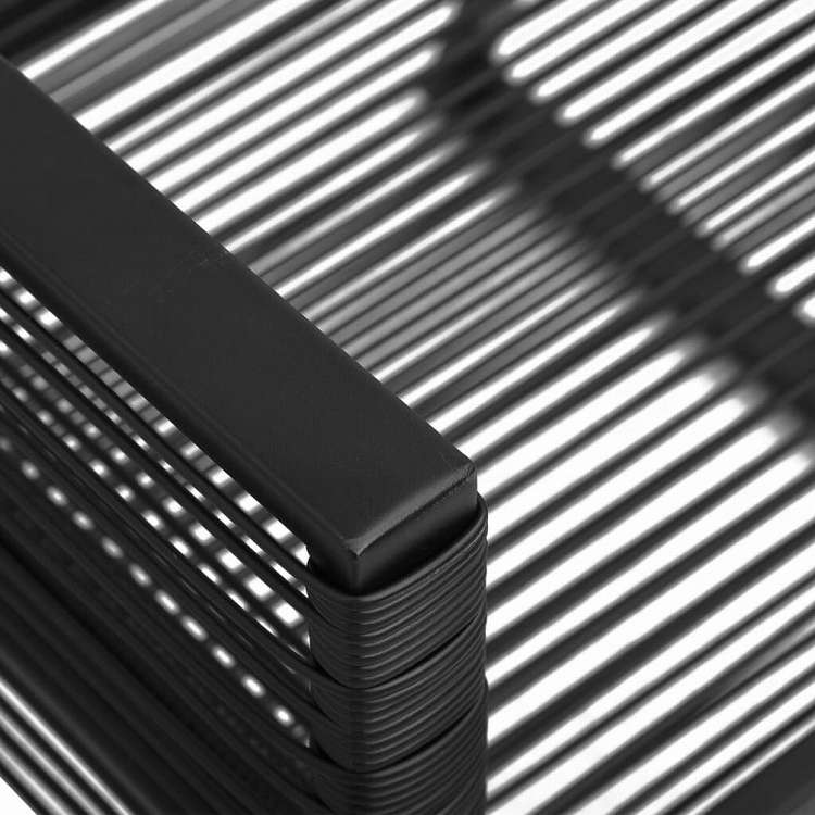 vidaXL ガーデンダイニング7点セット ブラック PVCラタン製家具 アウトドア家具 屋外家具セット(代引不可)