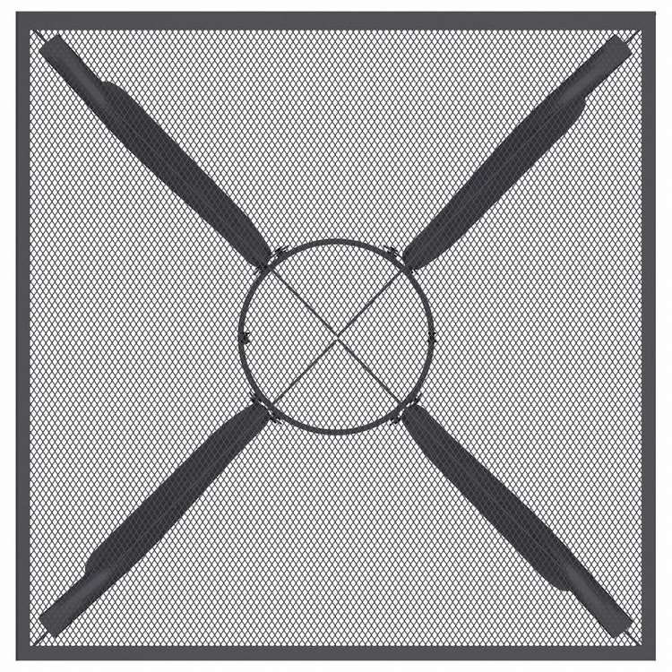 vidaXL ガーデンテーブル アントラシート 50x50x72 cm スチールメッシュ家具 アウトドア家具 アウトドアテーブル(代引不可)