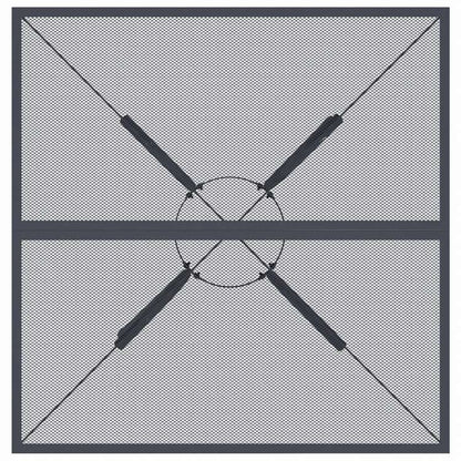 vidaXL ガーデンテーブル アントラシート 80x80x72.5 cm スチールメッシュ家具 アウトドア家具 アウトドアテーブル(代引不可)