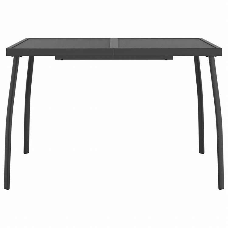 vidaXL ガーデンテーブル アントラシート 110x80x72 cm スチールメッシュ家具 アウトドア家具 アウトドアテーブル(代引不可)