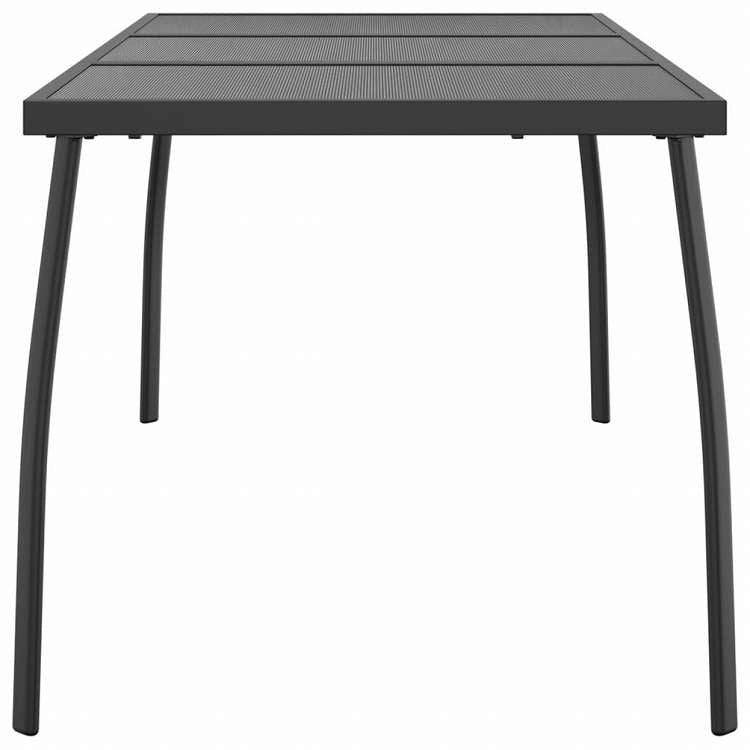 vidaXL ガーデンテーブル アントラシート 165x80x72 cm スチールメッシュ家具 アウトドア家具 アウトドアテーブル(代引不可)