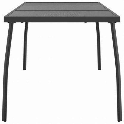 vidaXL ガーデンテーブル アントラシート 165x80x72 cm スチールメッシュ家具 アウトドア家具 アウトドアテーブル(代引不可)