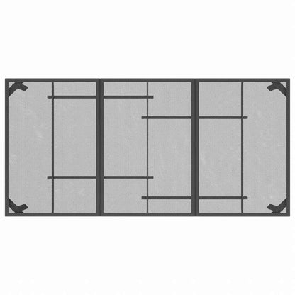 vidaXL ガーデンテーブル アントラシート 165x80x72 cm スチールメッシュ家具 アウトドア家具 アウトドアテーブル(代引不可)