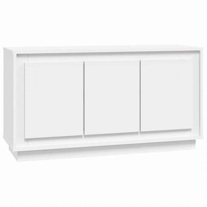 vidaXL サイドボード ホワイト 102x35x55cm エンジニアリングウッド家具 キャビネット&収納 サイドボード(代引不可)