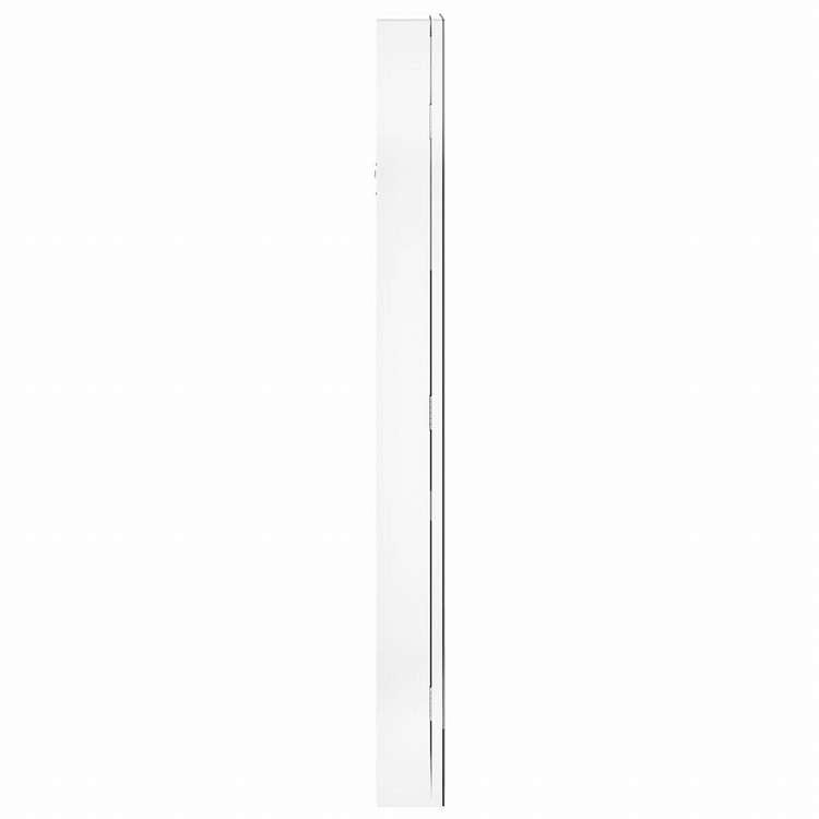vidaXL ミラー付きジュエリーキャビネット LEDライト付き 壁掛け ホワイトホーム&ガーデン デコレーション 鏡(代引不可)