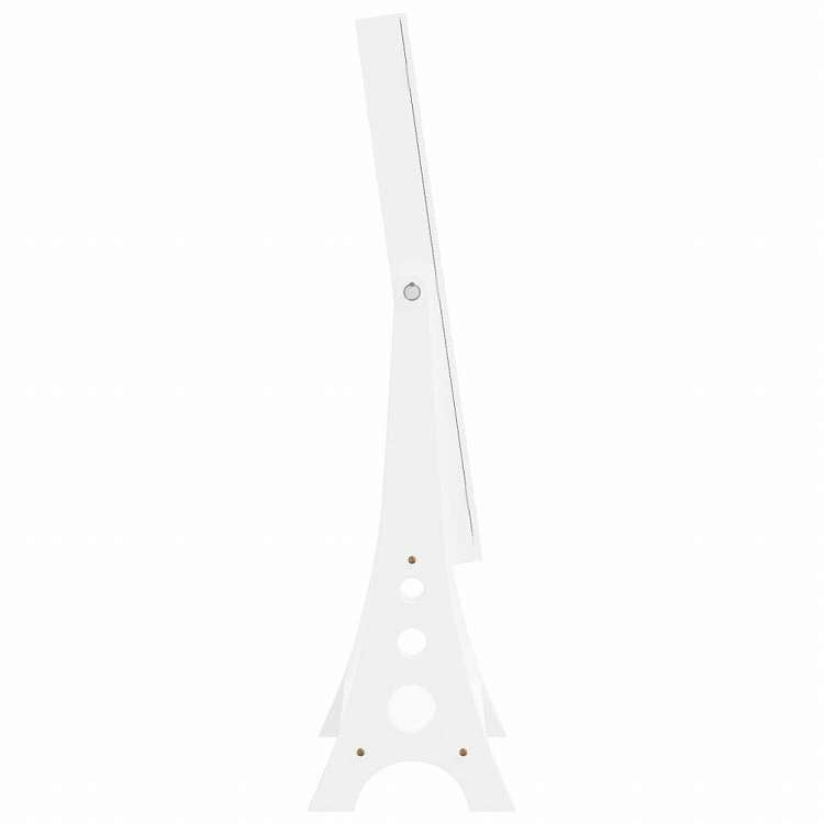 vidaXL ミラー付きジュエリーキャビネット LED ライト付き 自立型 ホワイトホーム&ガーデン デコレーション 鏡(代引不可)