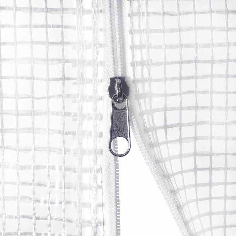 vidaXL 温室 スチールフレーム ホワイト10m2 5x2x2.3 mホーム&ガーデン 芝&ガーデン ガーデニング グリーンハウス・温室(代引不可)