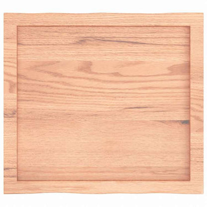 vidaXL テーブルトップ ライトブラウン 60x50x(2-4) cm 加工済み無垢材 ライブエッジ家具 テーブル用品 テーブルトップ(代引不可)