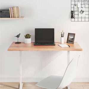 vidaXL テーブルトップ ライトブラウン 100x60x2 cm 加工済みオーク無垢材 ライブエッジ家具 テーブル用品 テーブルトップ(代引不可)