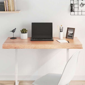 vidaXL テーブルトップ ライトブラウン 100x60x(2-6) cm 加工済み無垢材 ライブエッジ家具 テーブル用品 テーブルトップ(代引不可)