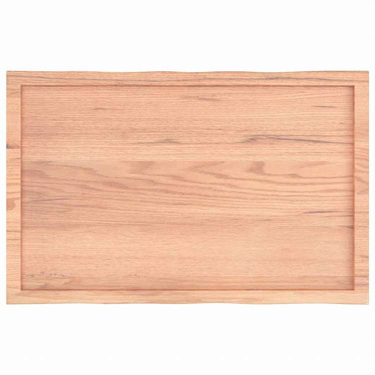 vidaXL テーブルトップ ライトブラウン 100x60x(2-6) cm 加工済み無垢材 ライブエッジ家具 テーブル用品 テーブルトップ(代引不可)