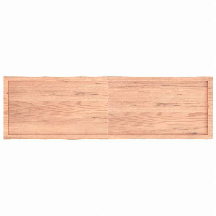 vidaXL テーブルトップ ライトブラウン 180x50x(2-4) cm 加工済み無垢材 ライブエッジ家具 テーブル用品 テーブルトップ(代引不可)